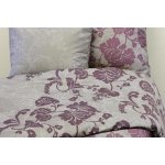 3 részes szatén ágyneműgarnitúra Lila barokk