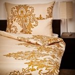 3 részes szatén ágyneműgarnitúra Opera bézs