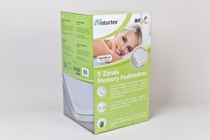 5 zónás memory fedőmatrac 100